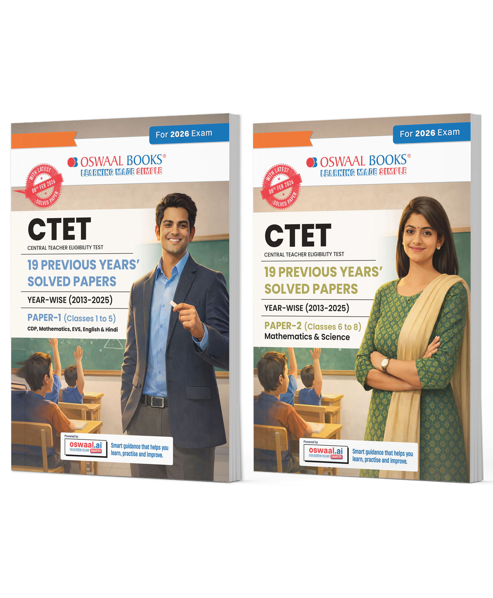 OSWAAL BOOKS CTET 19 Previous Years Solved Papers 2013-2025 | Paper 1 (Classes 1-5) & Paper 2 (Classes 6-8)| English Medium| CPD, Maths, Science, EVS, English & Hindi | Includes Feb 2026 Solved Paper-image-7