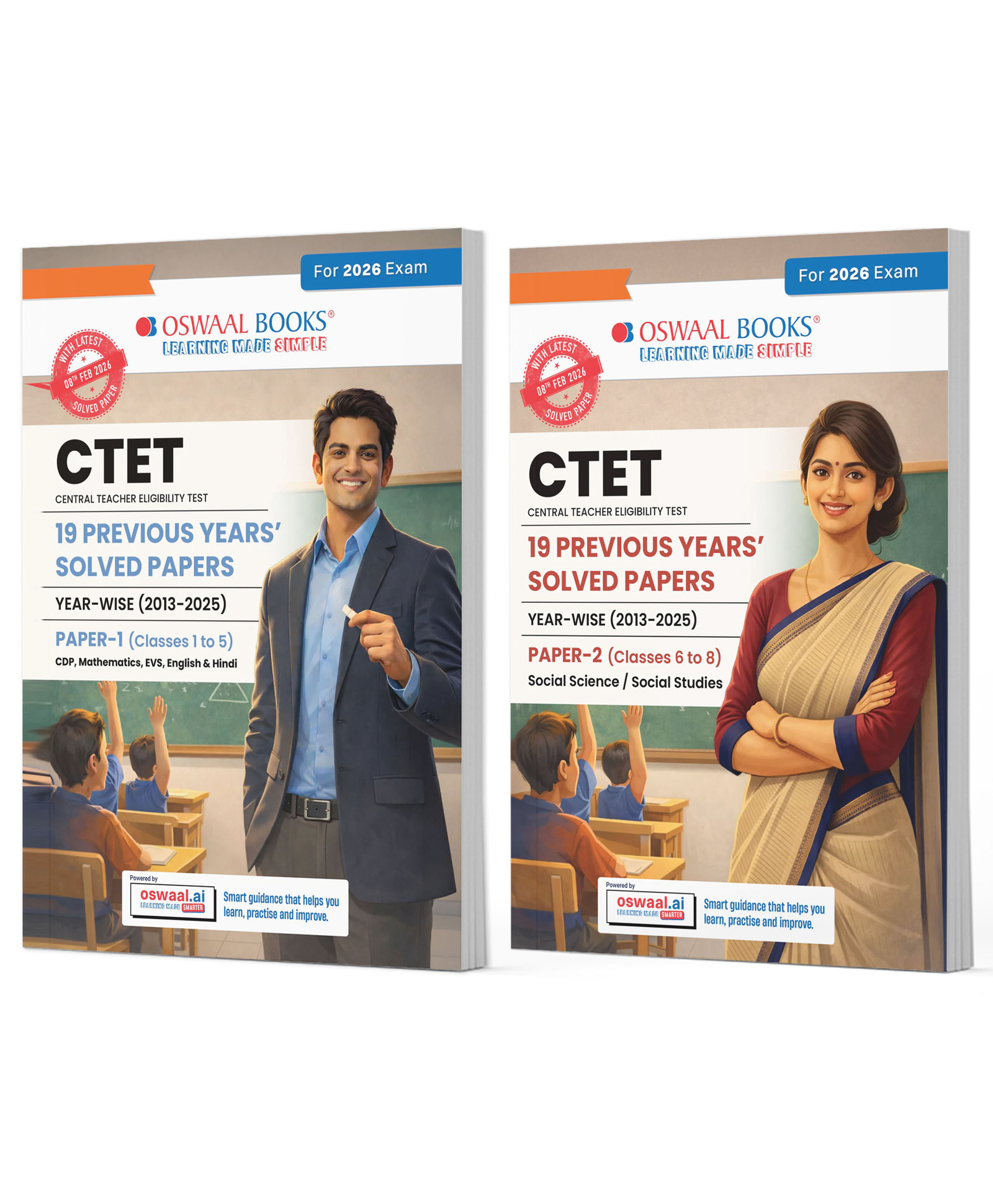 OSWAAL BOOKS CTET 19 Previous Years Solved Papers 2013-2025 | Paper 1(Classes 1-5) & Paper 2(Classes 6-8) | CPD, Maths, Social Science, EVS, English & Hindi | Includes Feb 2026 Solved Paper-picture-14