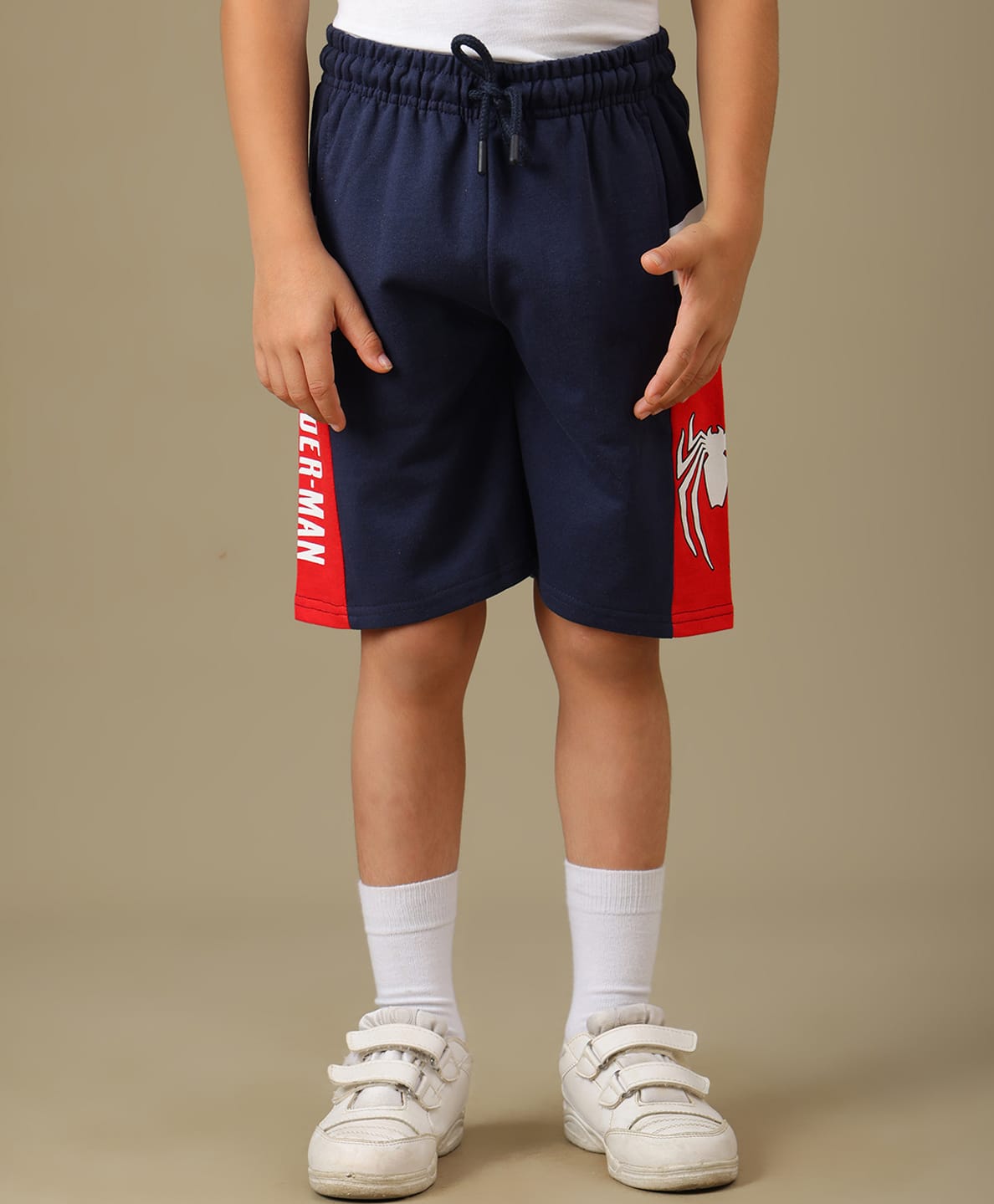 Kidsville Knit Marvel Featuring Spiderman Printed Shorts - Blue-picture-27