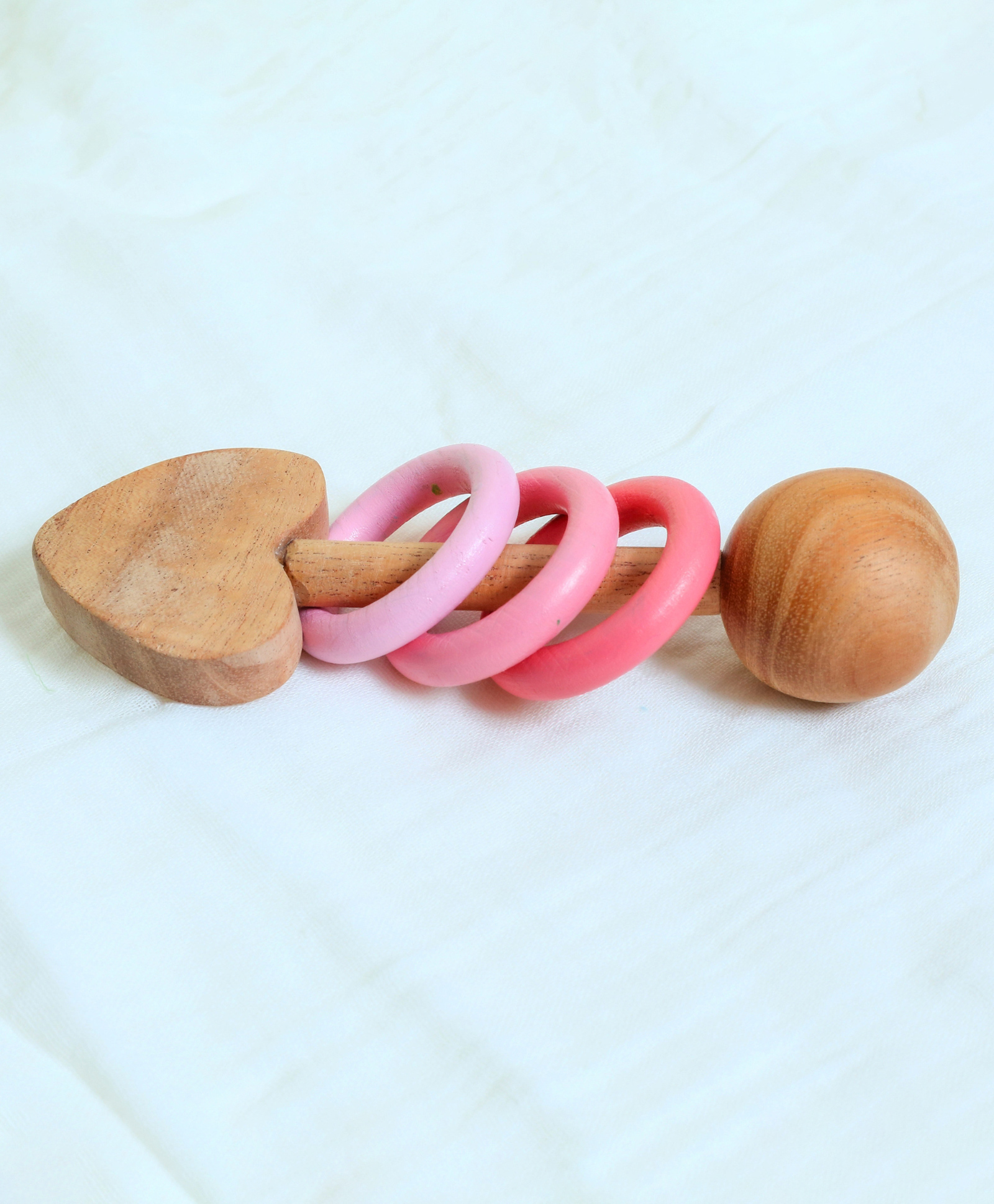 GUBBACHHI Montessori Wooden Ring Rattle Toy-image-39