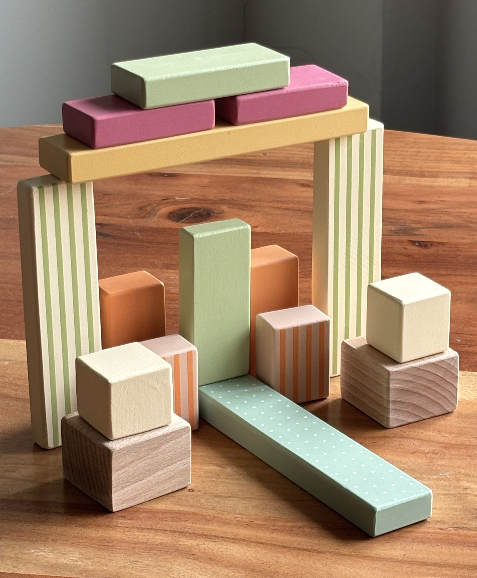 Playbox Multicolor Wooden Mini Candy Building Blocks Play Toy Set for Toddler & Kids Baby Toys (Jumbo-Set of 100 Pcs)-image-10