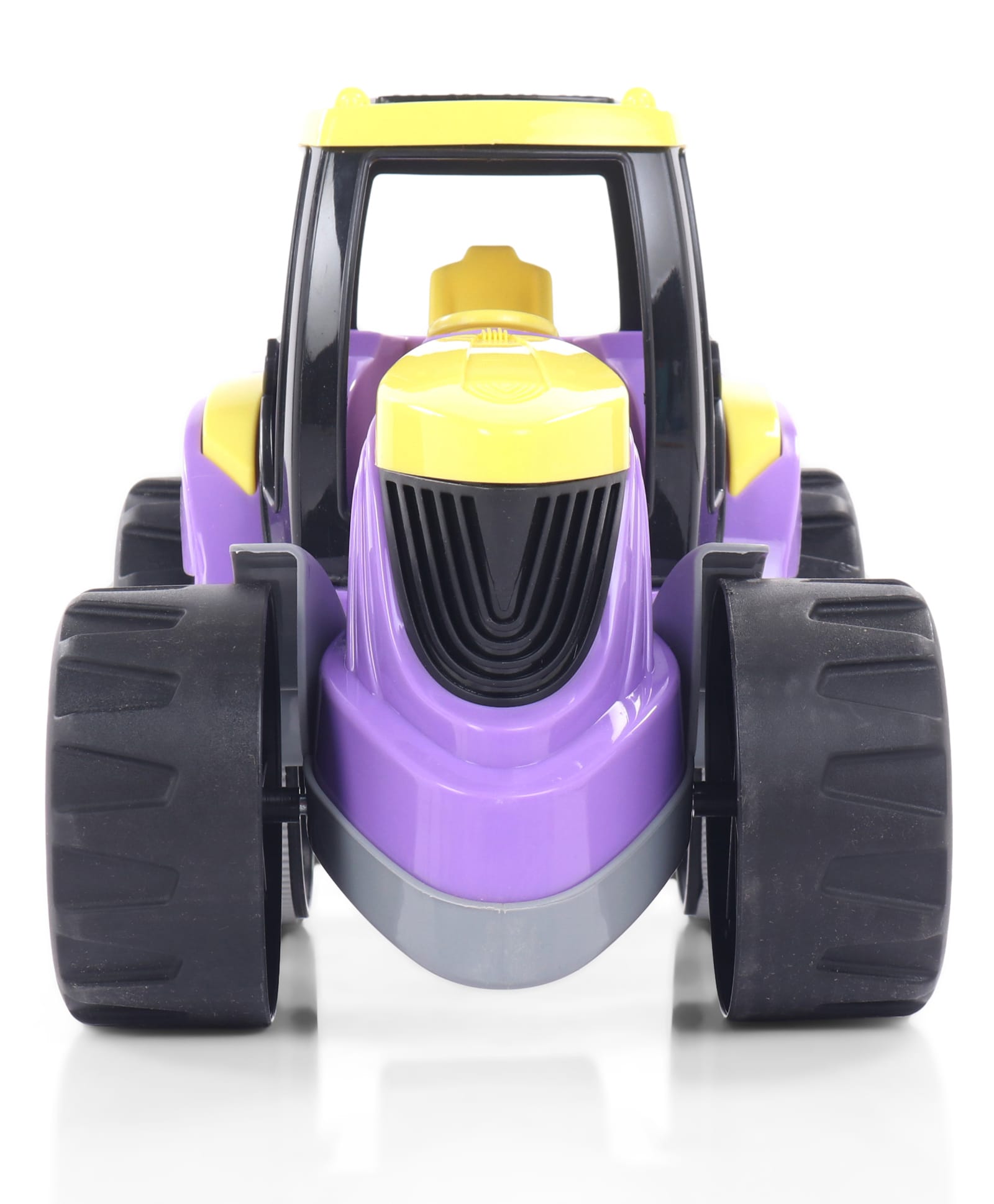 United Agencies Friction Power Modern Tractor Toy Friction Powered Toy Tractor Manual Push & Go - Yellow & Purpel-image-29