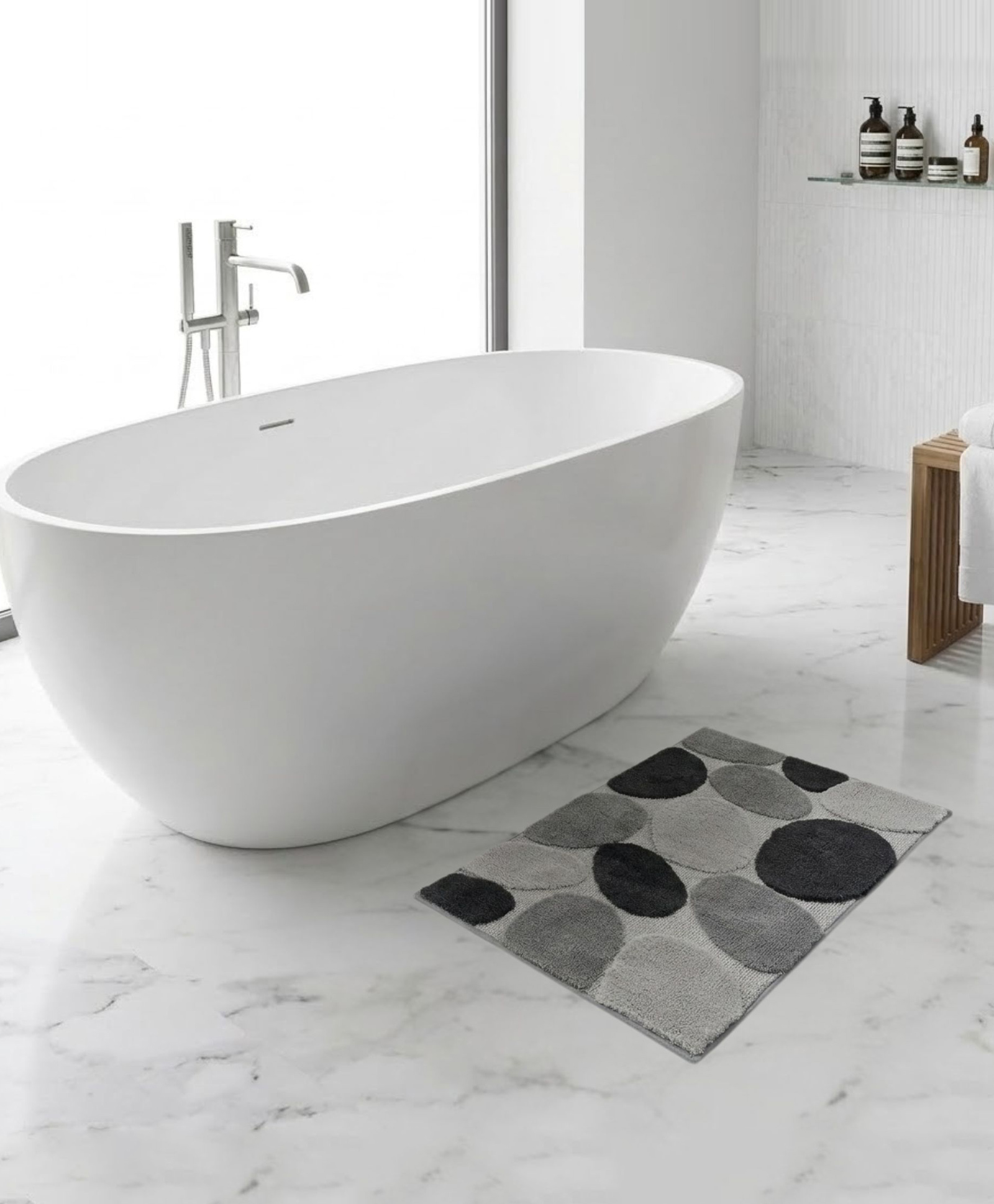 PANO Bathmat Pebble - Grey (50X75CM)-image-27