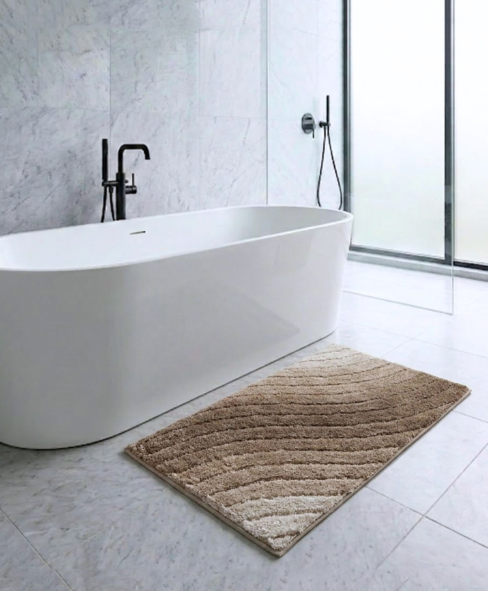 PANO Bathmat Wave - Brown (40x60CM)-picture-30