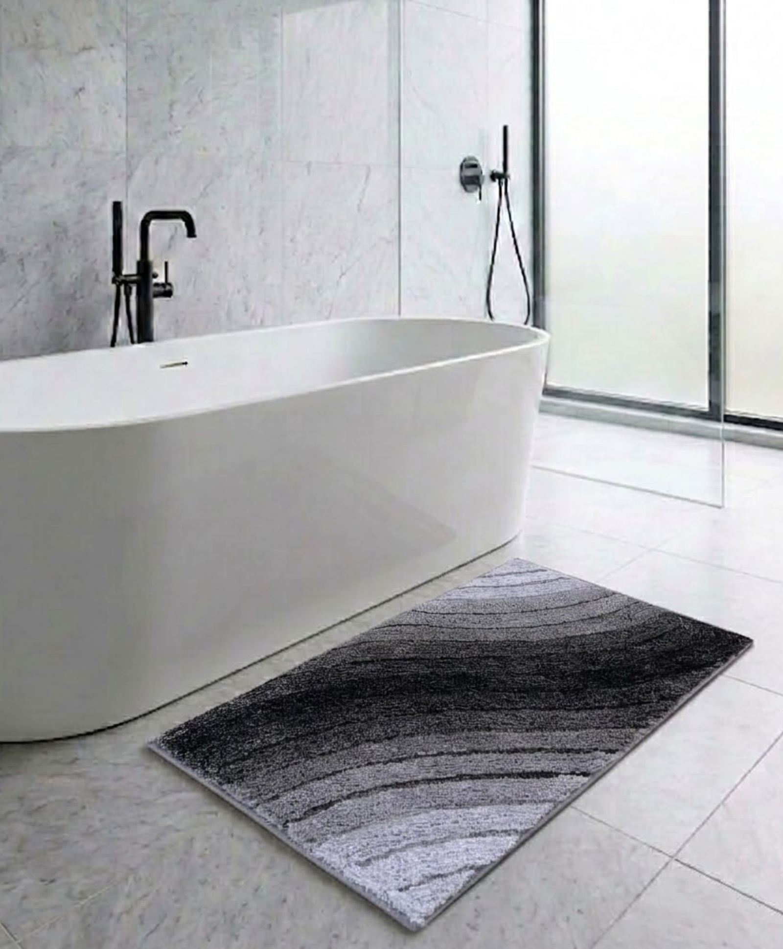 PANO Bathmat Wave- Grey (50x75CM)-image-23