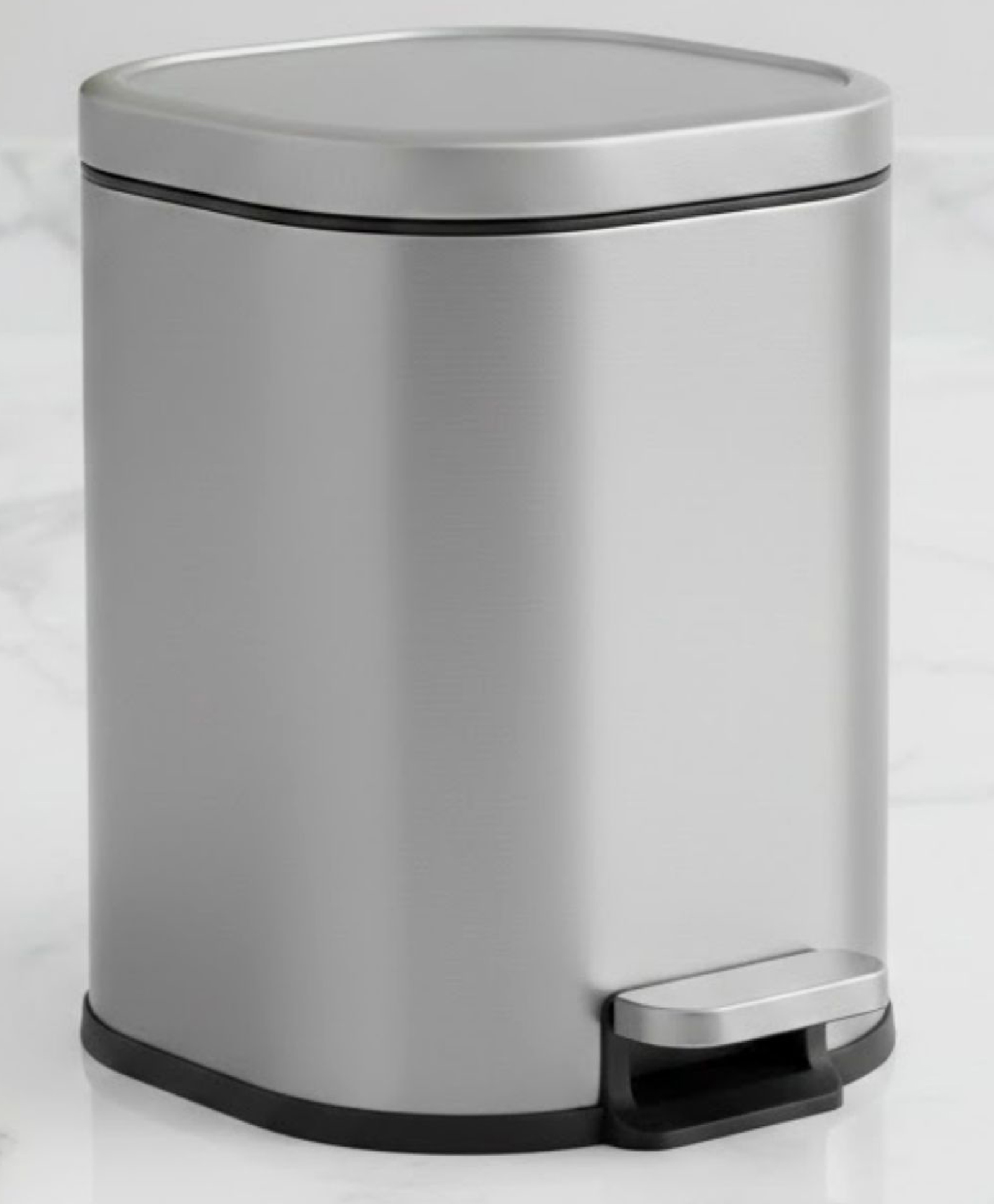Pano Orlo Premium Metal Trash Bin for Home, Office, Kitchen & Bathroom - Grey 6 Ltr-image-2