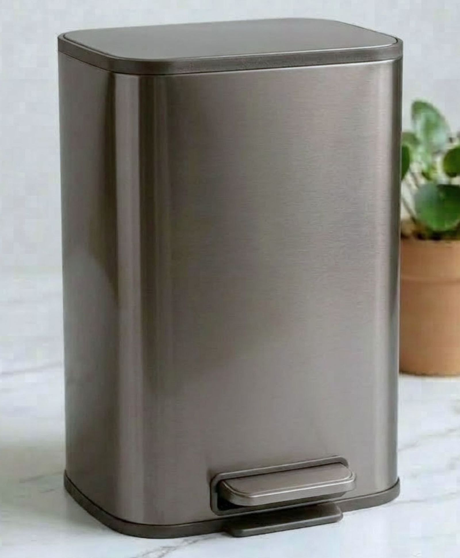 Pano Viora Premium Metal Trash Bin for Home, Office, Kitchen & Bathroom - Grey 12 Ltr-image-21