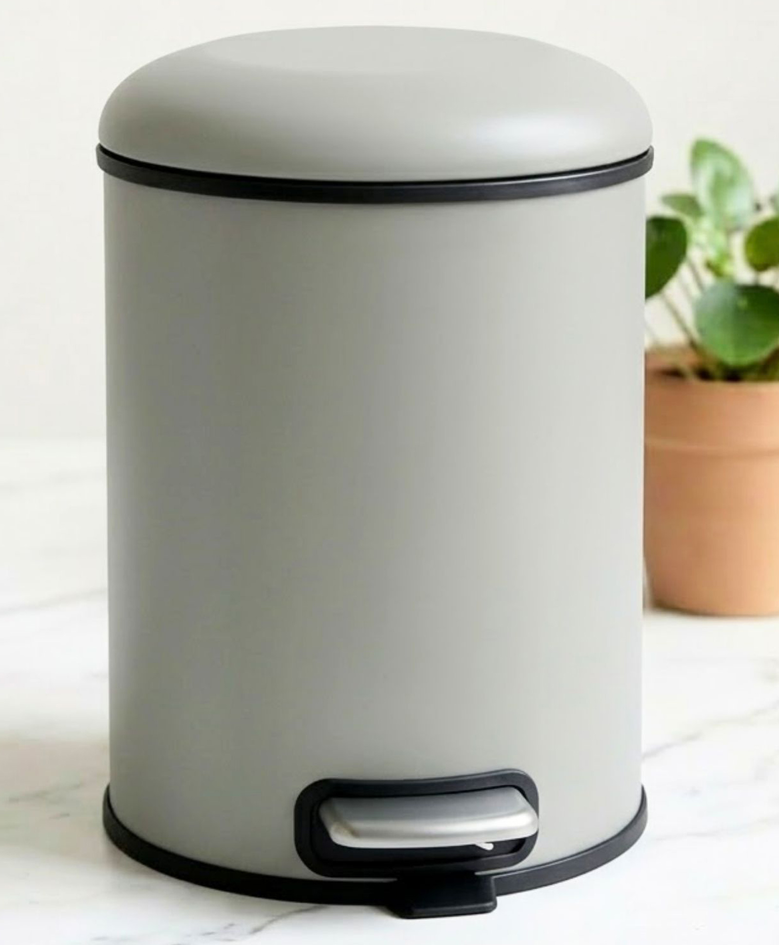 Pano Verona Premium Metal Trash Bin for Home, Office, Kitchen & Bathroom - Beige 5 Ltr-image-6