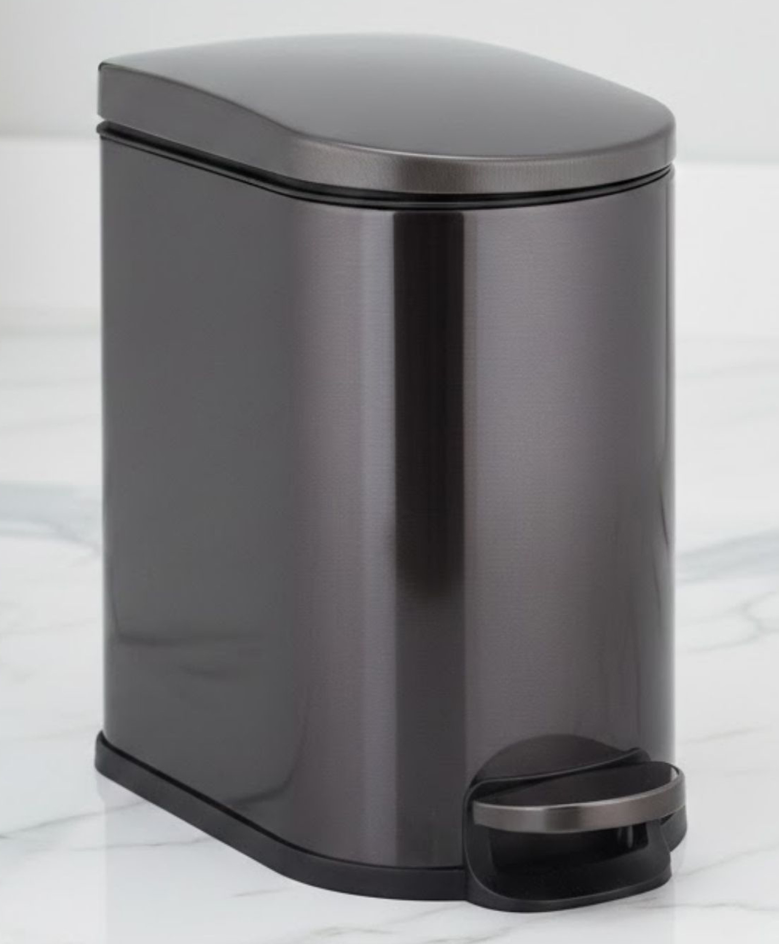 Pano Rivo Premium Metal Trash Bin for Home, Office, Kitchen & Bathroom - Grey 5 Ltr-picture-15