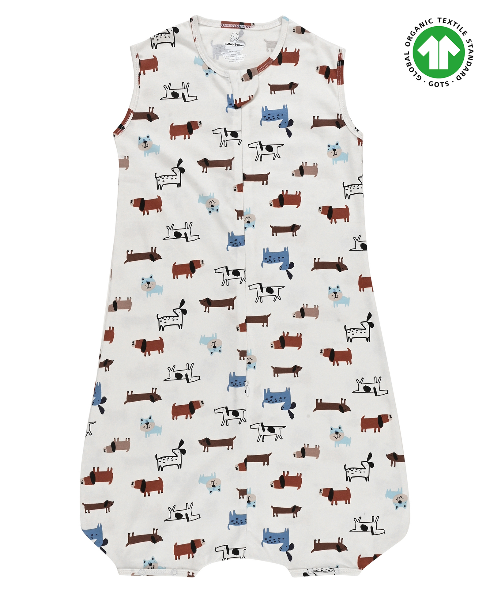 The Boo Boo Club Cotton Printed Sleeping Bag For Baby 6-12M Off-White-image-2