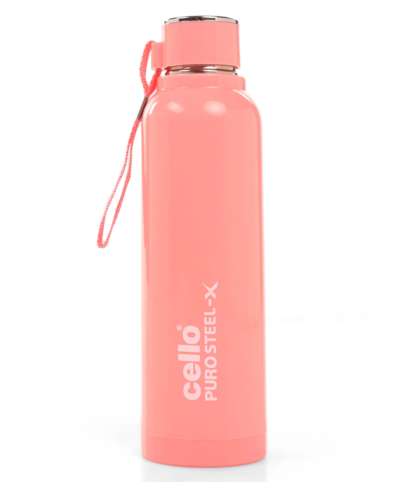 Cello Puro Steel-X Benz Water Bottle M Pink with Inner Steel and Outer Plastic - 650 ml-image-39