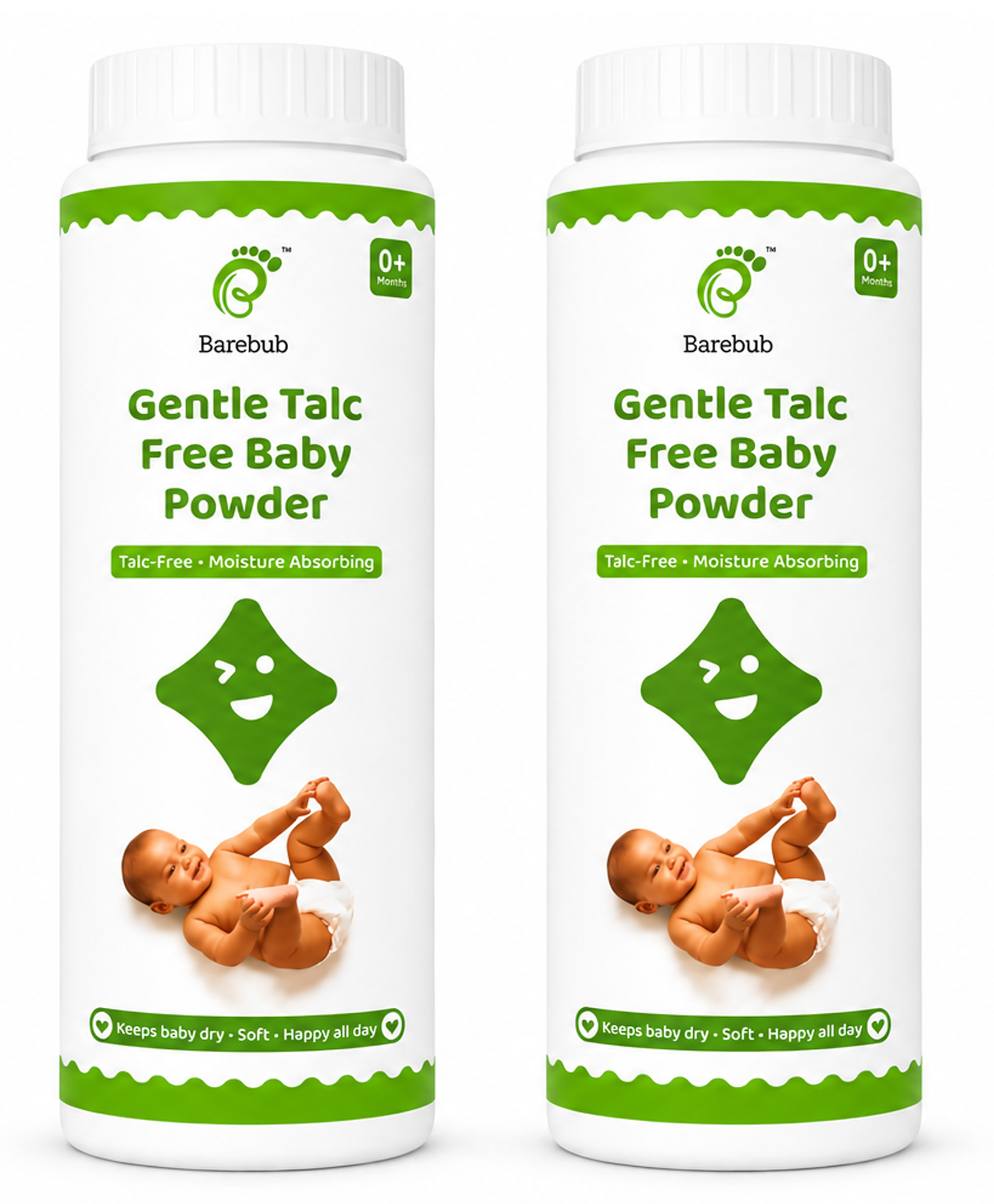 Barebub Talc Free Baby Powder| Corn Starch Based | Moisture Absorbing | Gentle for Babies|100 g (Pack of 2) |-picture-12