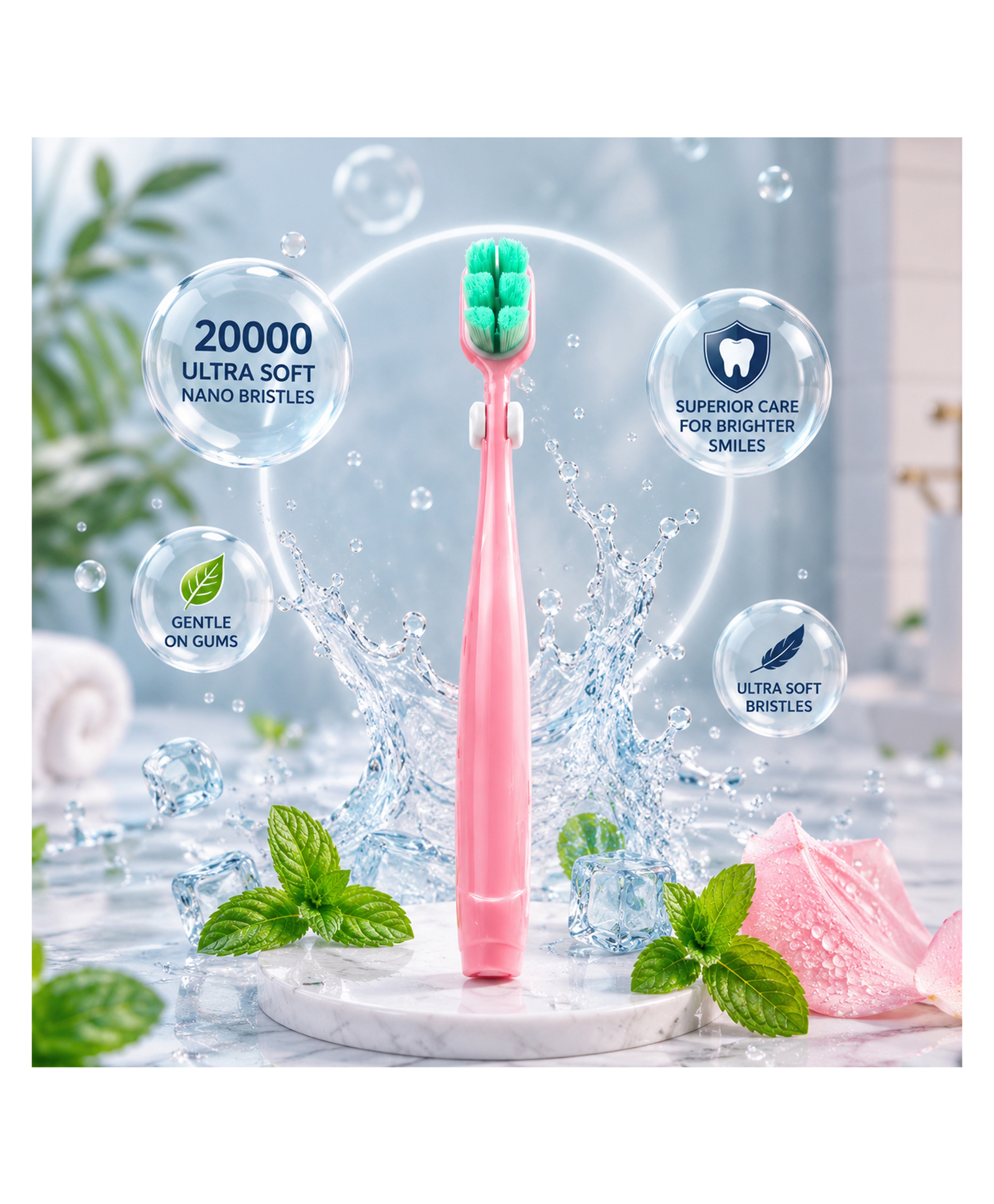 Yunicorn Max Ultra Soft Nano Bristle Toothbrush with Deep Clean & Sensitive Gum Care - Color may vary-image-45