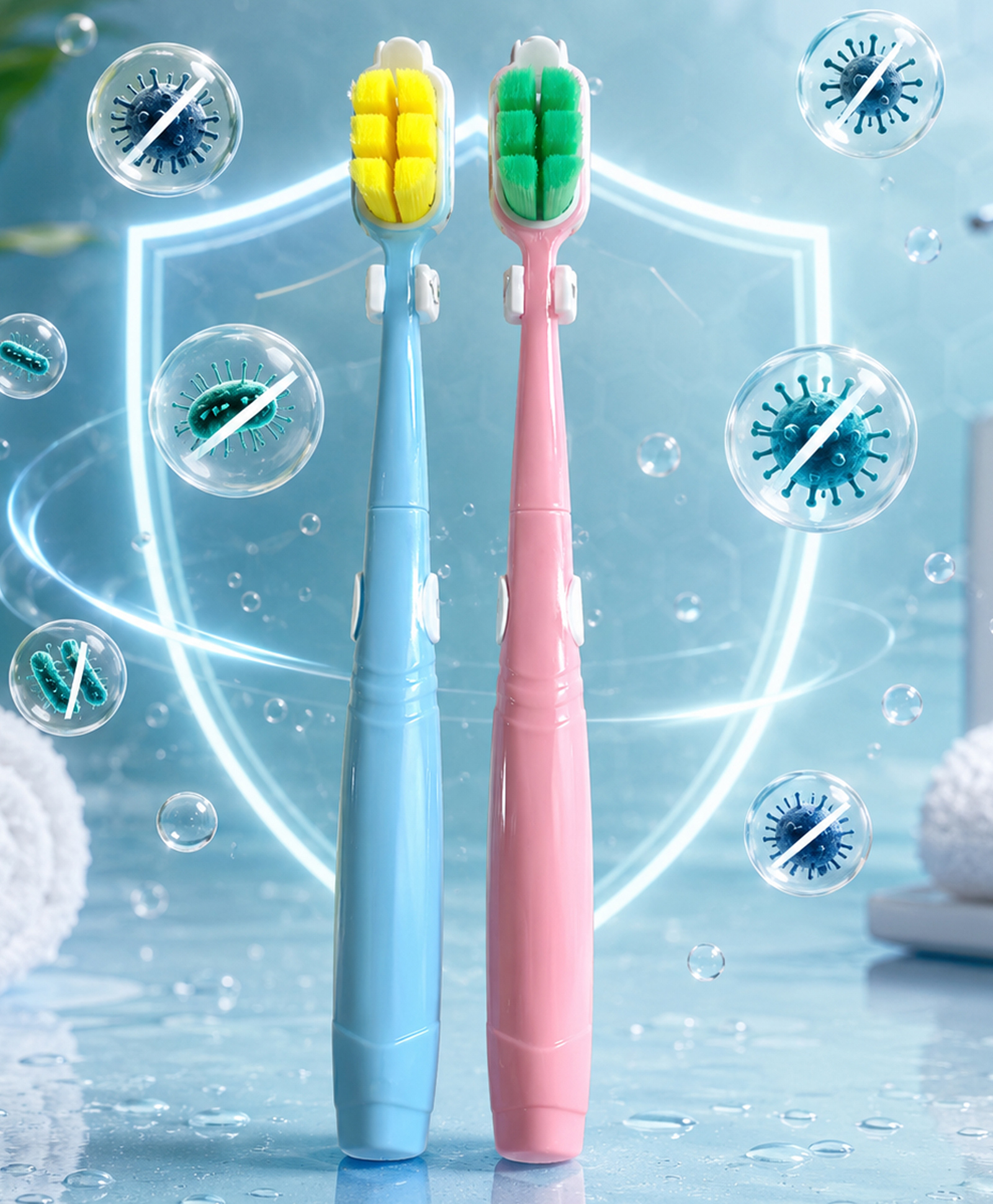 Yunicorn Max Nano Ultra Soft Bristles Toothbrush for very Sensitive Teeth with Deep Cleaning for Adults & Teens - Pack 2 - Color may vary-image-41