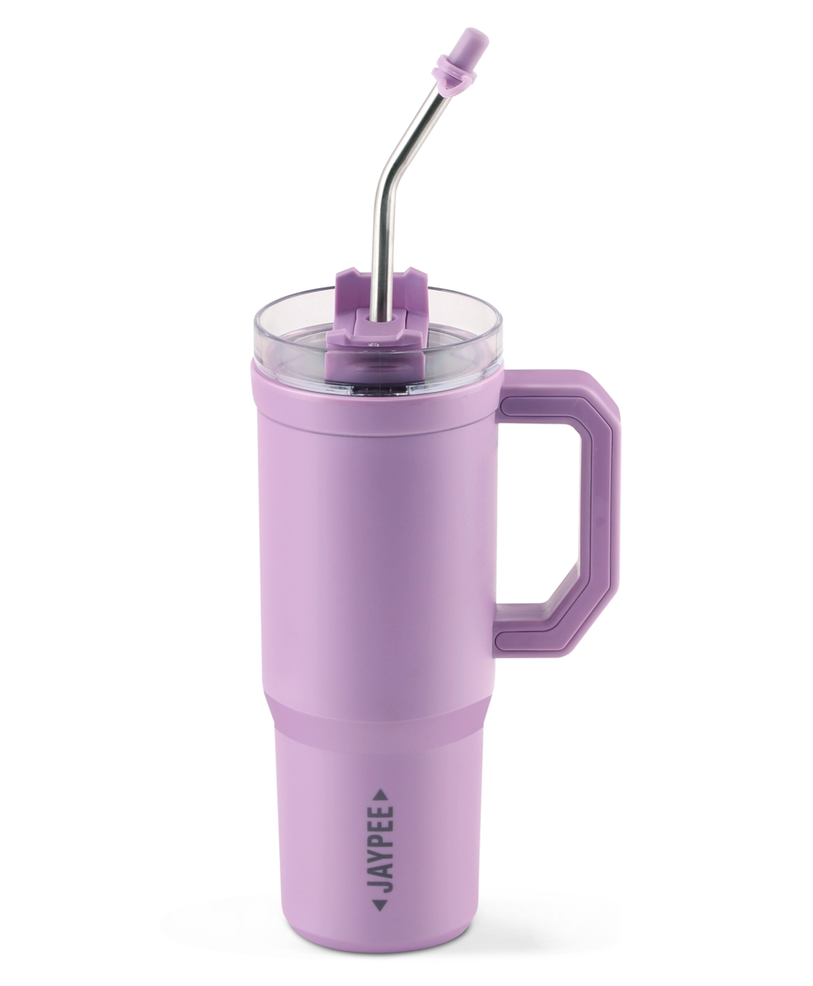 jaypee plus Jaypee Quencher PU Insulated Inner Stainless Steel Tumbler With Straw & Side Handle Spillproof Sipper for Adults, Office & Gym 650ml, PURPLE-picture-32