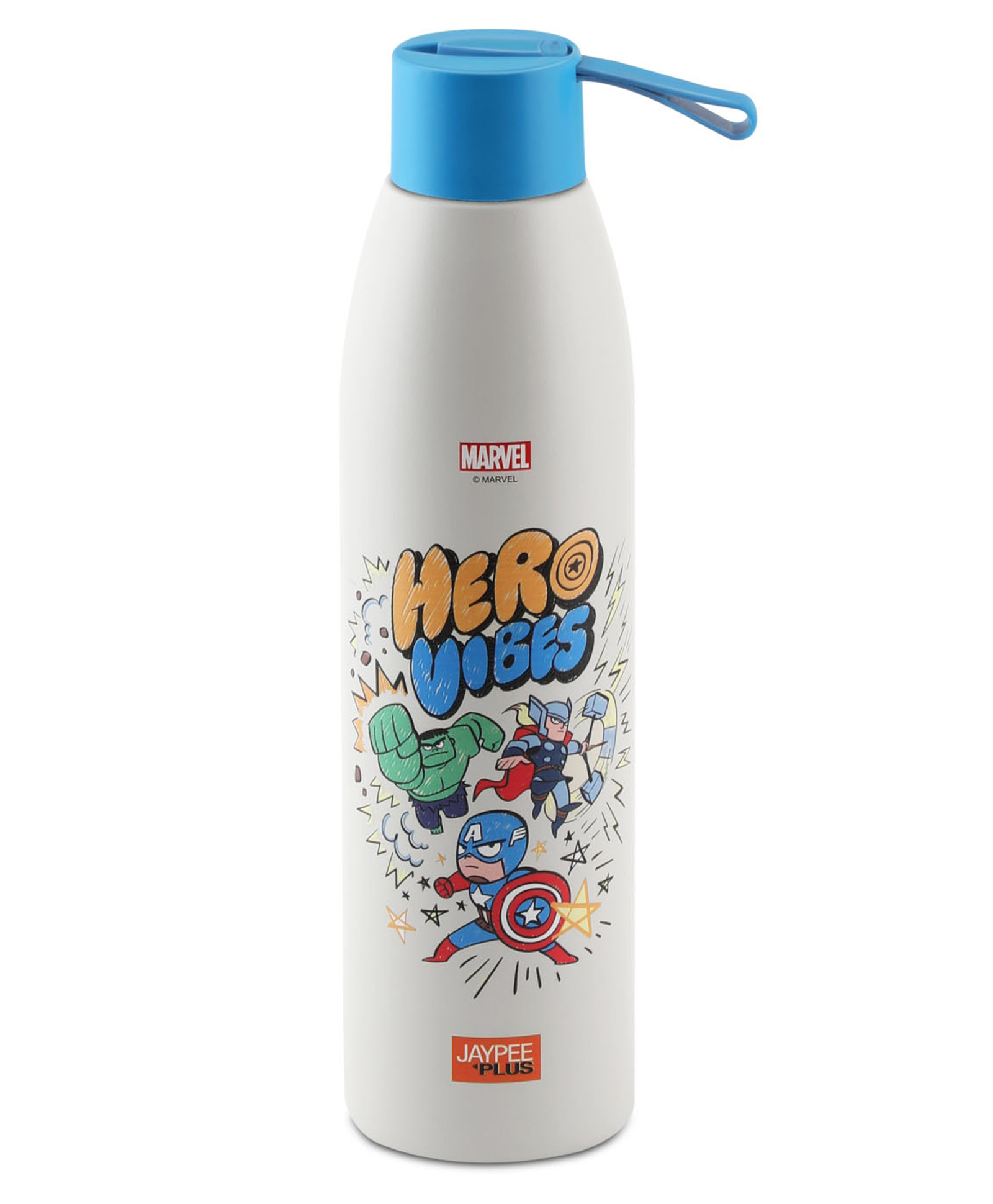 Jaypee Plus Amber Prime 750 SmartSteel Vacuum Insulated Bottle | 720ml Stainless Steel Water Bottle | 24 Hrs Hot & Cold | Marvel Hero Vibes Print | Rust & Leak Proof | Hero Vibes print-picture-20