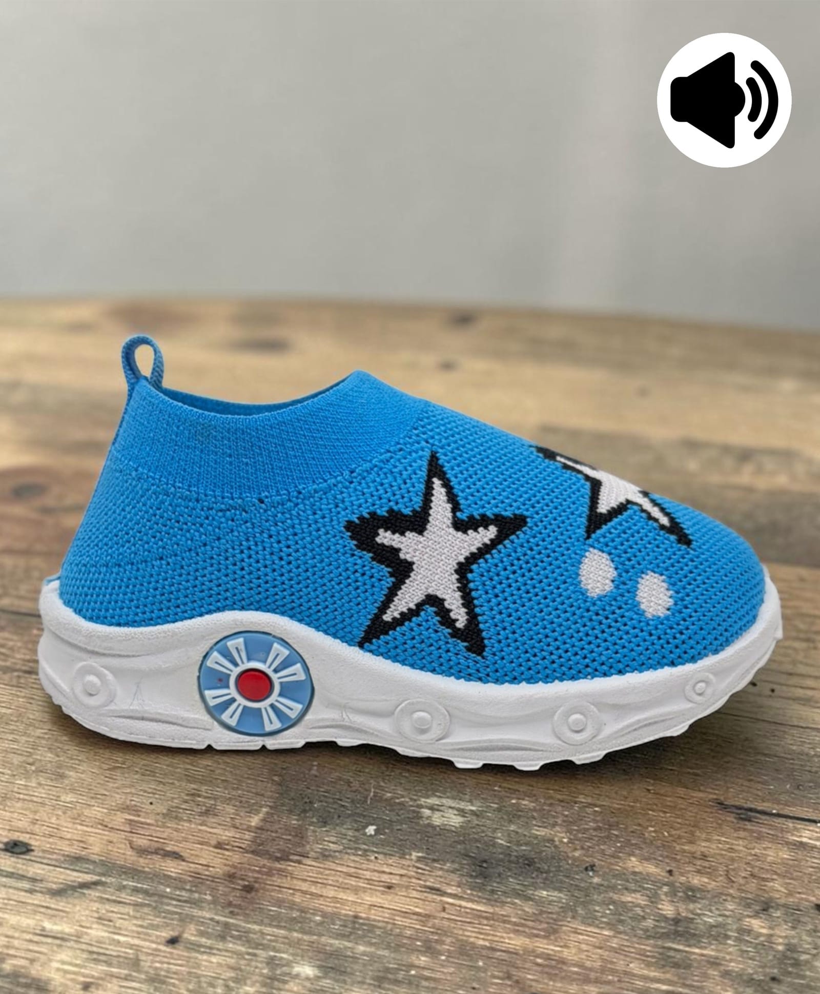 Lil Lollipop Star Designed Slip On Musical Shoes - Blue-picture-11