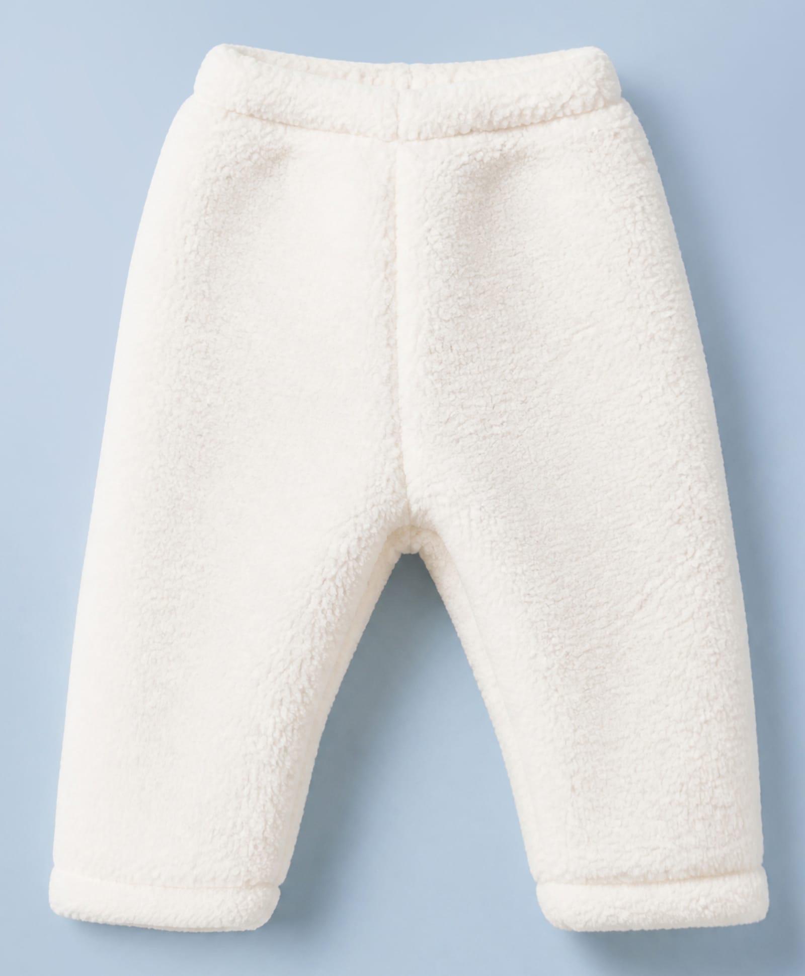 Little Kangaroos Fur Knit Full Length Woollen Bottomwear in Offwhite-picture-40