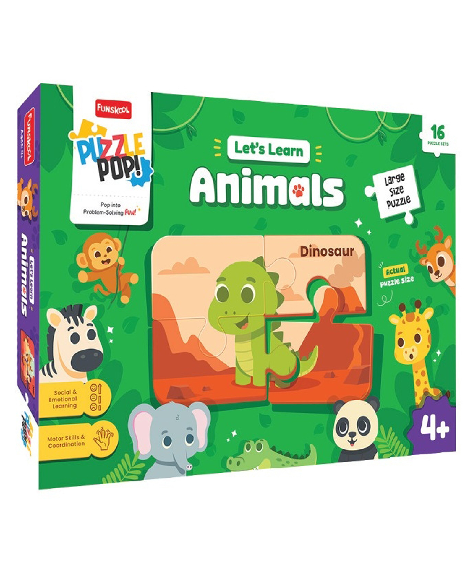 Funskool - Set Of 16 Animal Puzzles-picture-10