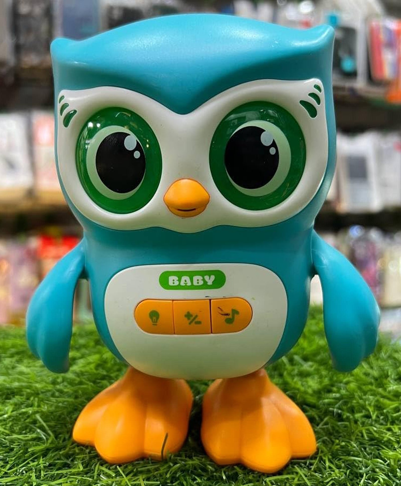 AKN TOYS Wise Owl Singing and Dancing Toy, Teal Light & Sound Buttons, Two Colour Options, Interactive Baby Toy, Sing and Dance-image-11