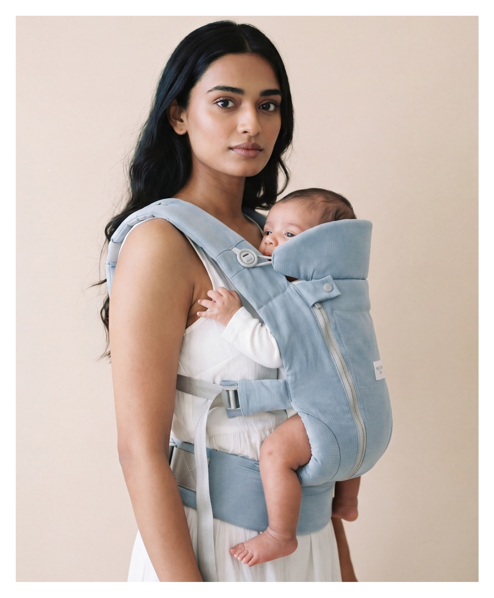 Haus & Kinder Nubee Baby Carrier For Newborns and Infants (0 to 15 Month), Dusky Blue-image-3