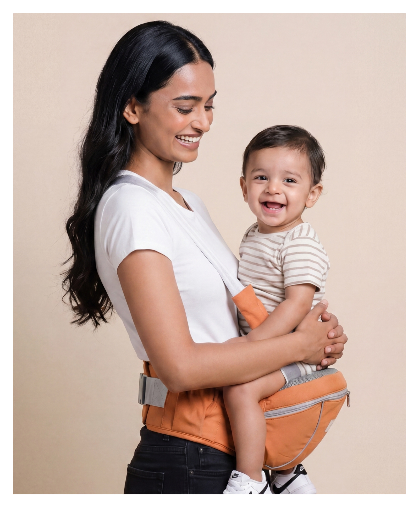 Haus & Kinder Koala Baby Hip seat Carrier For Newborns (6 to 36 Months ), Clay-picture-27