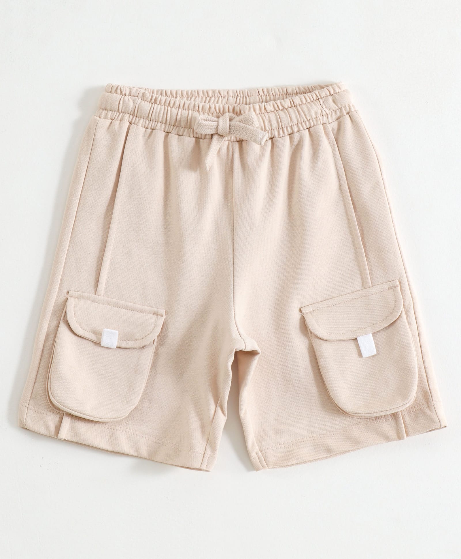 JusCubs Cotton Knit Solid Cargo Shorts - Khaki-picture-16