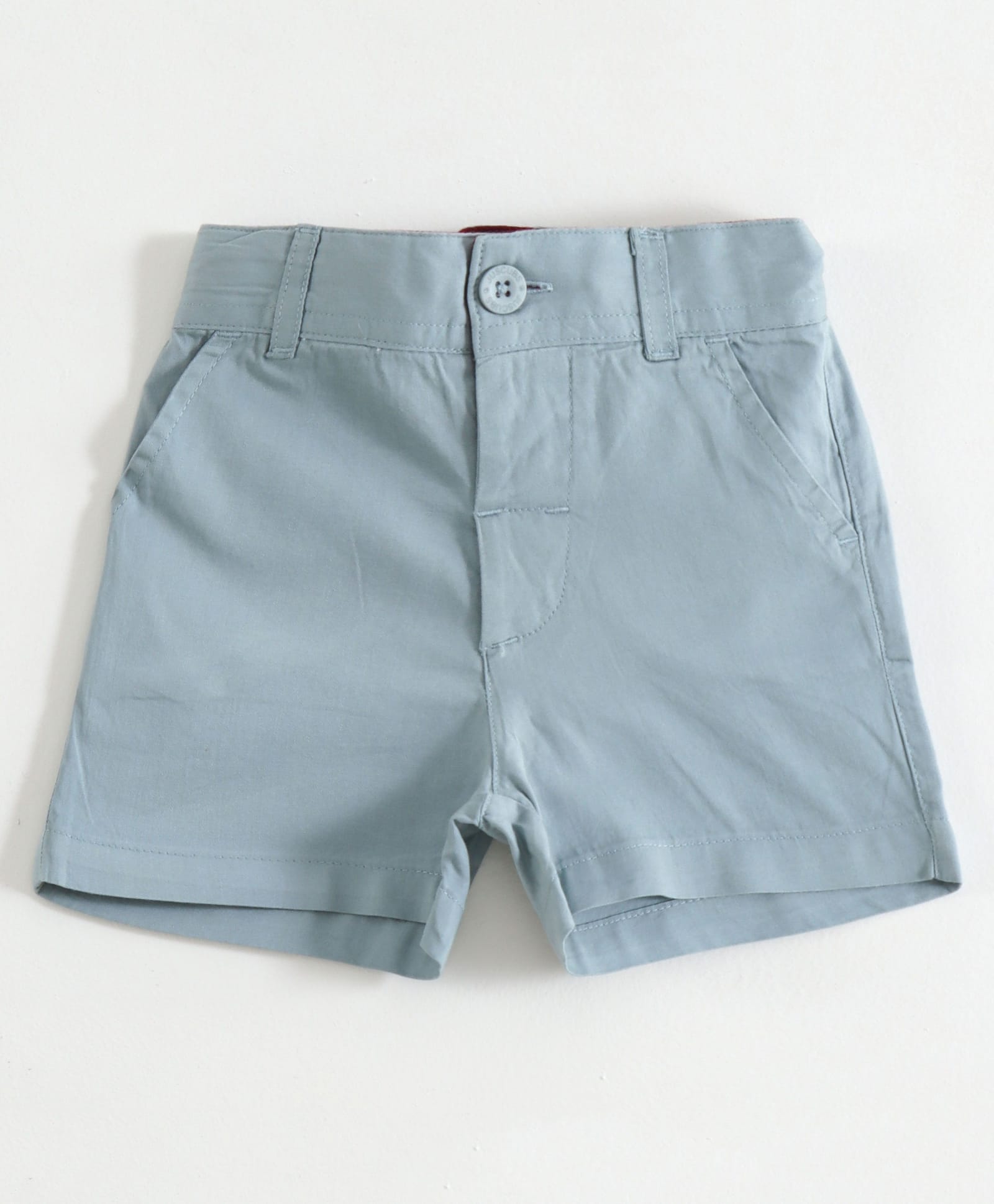 JusCubs Cotton Woven Solid Shorts - Blue-image-41