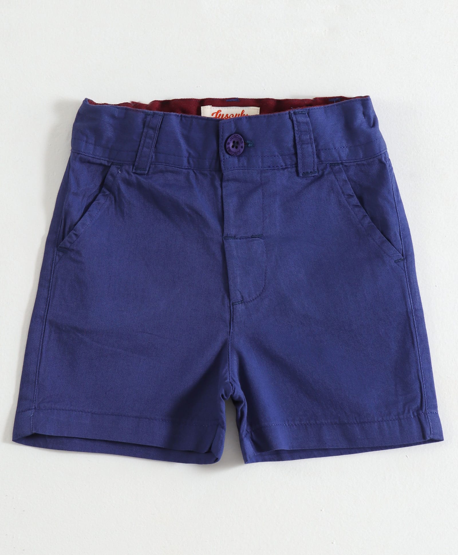 JusCubs Cotton Woven Solid Shorts - Navy Blue-picture-23