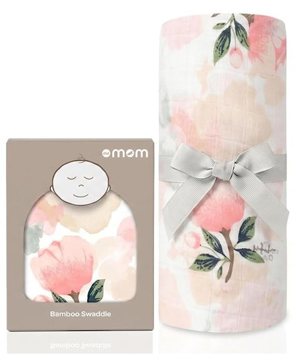 DOTMOM Premium Organic Bamboo Super-soft Swaddle Wrapper & Receiving Blanket - Roses-picture-14