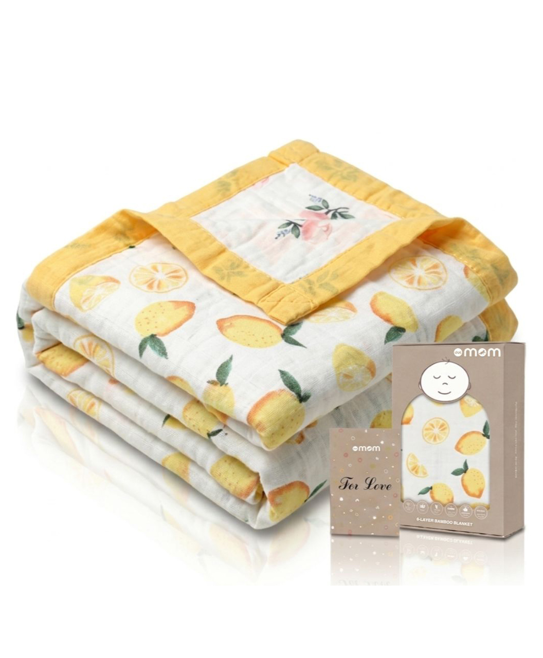 DOTMOM Premium Organic Bamboo 6 Layered Highly Breathable & Antibacterial Reversible Blanket - 0 to 3 Years-image-28