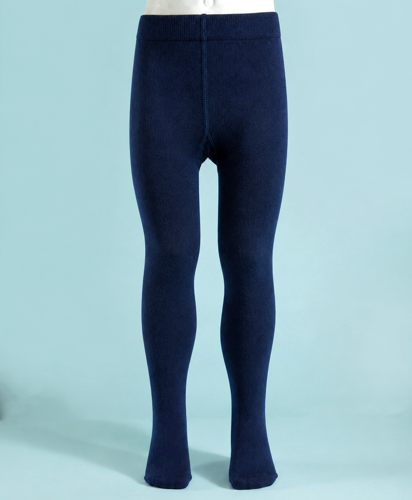 Doodle Poodle 100 % Cotton Knit Rich Solid Tights - Navy Blue-picture-15