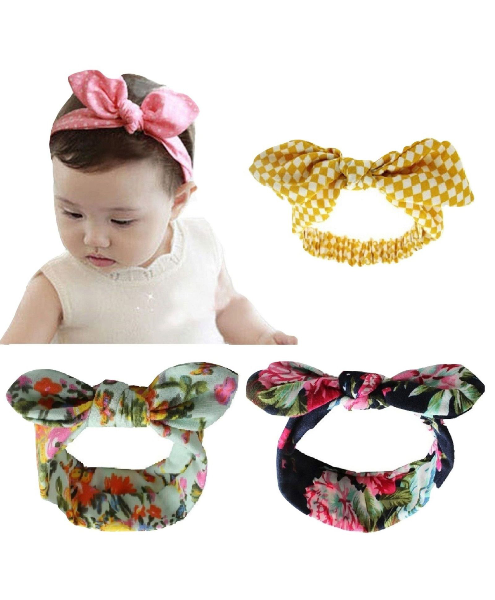 Babymoon Baby Turban Knot Bow Designer 