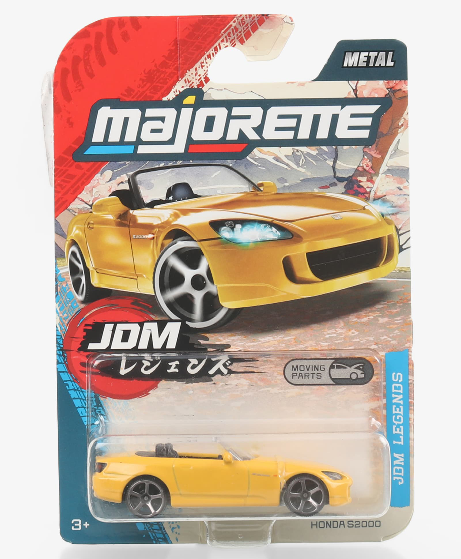 Majorette HONDA S2000 JDM Legends Premium Die Cast Car Yellow-picture-10