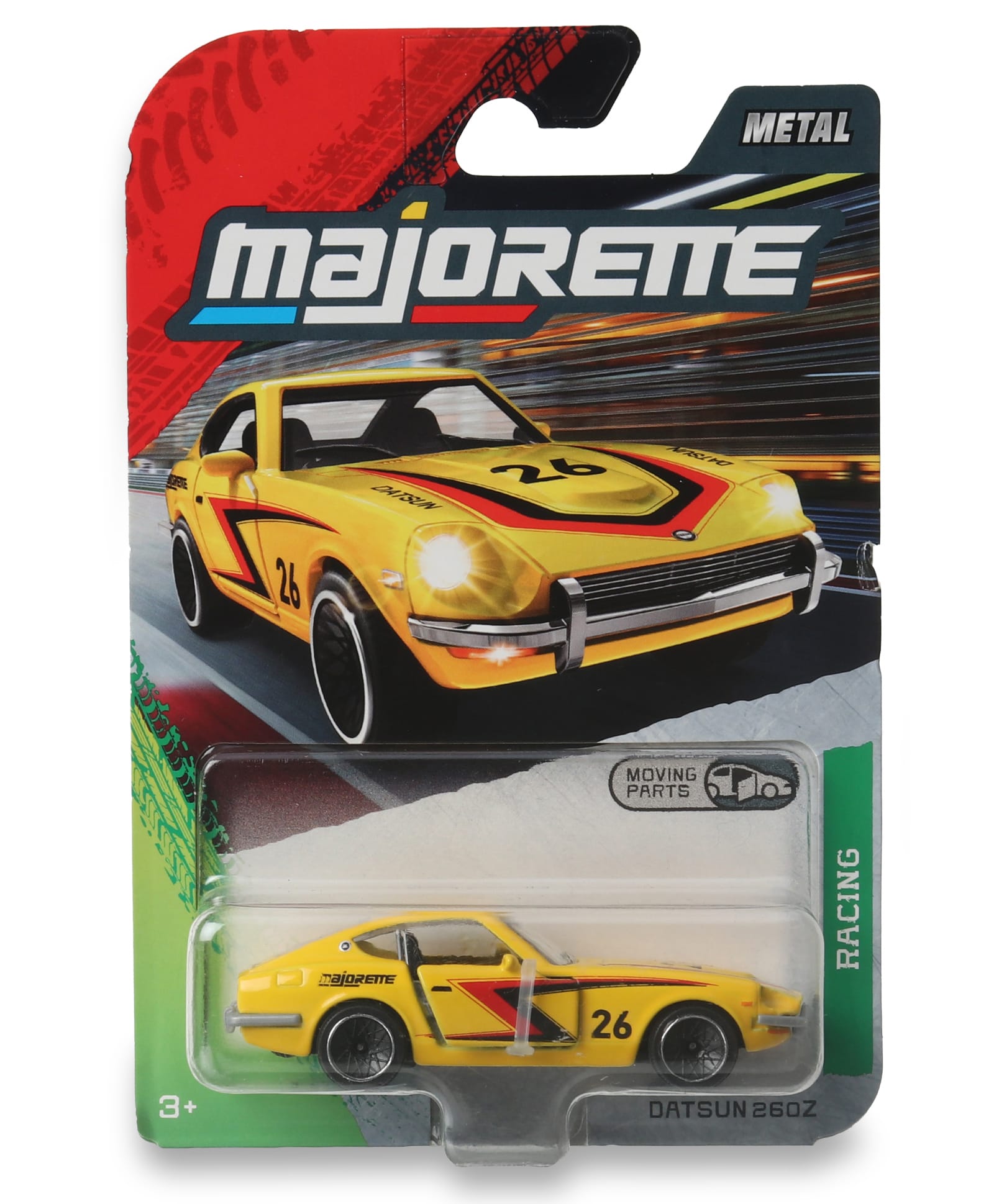 Majorette Datsun 260Z Die Cast Racing Car with Free Wheel Moving Feature - Yellow-picture-9