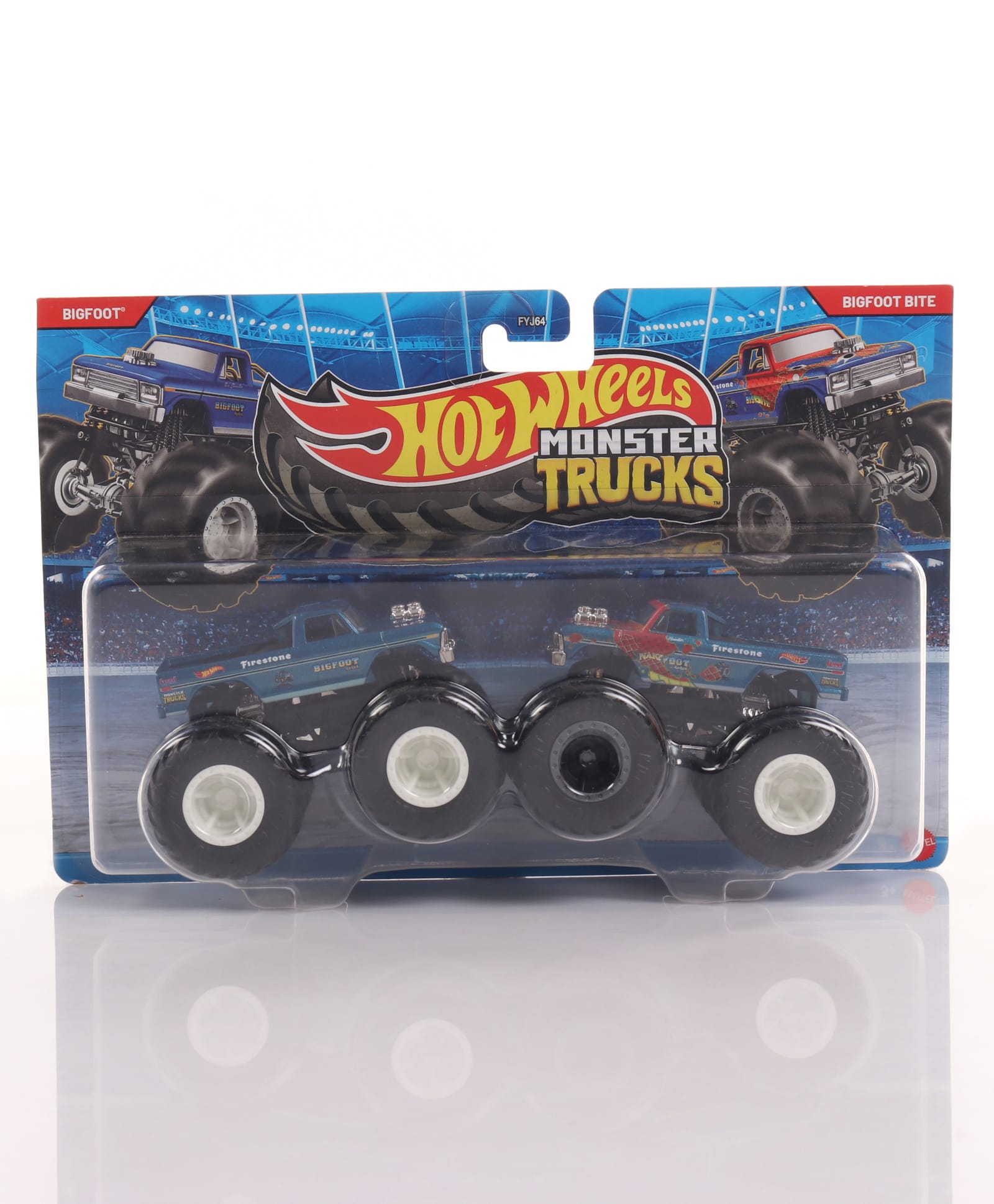 Hot Wheels BigFoot Bite Die-Cast Free Wheel Monster Truck - Blue/Blue-picture-25