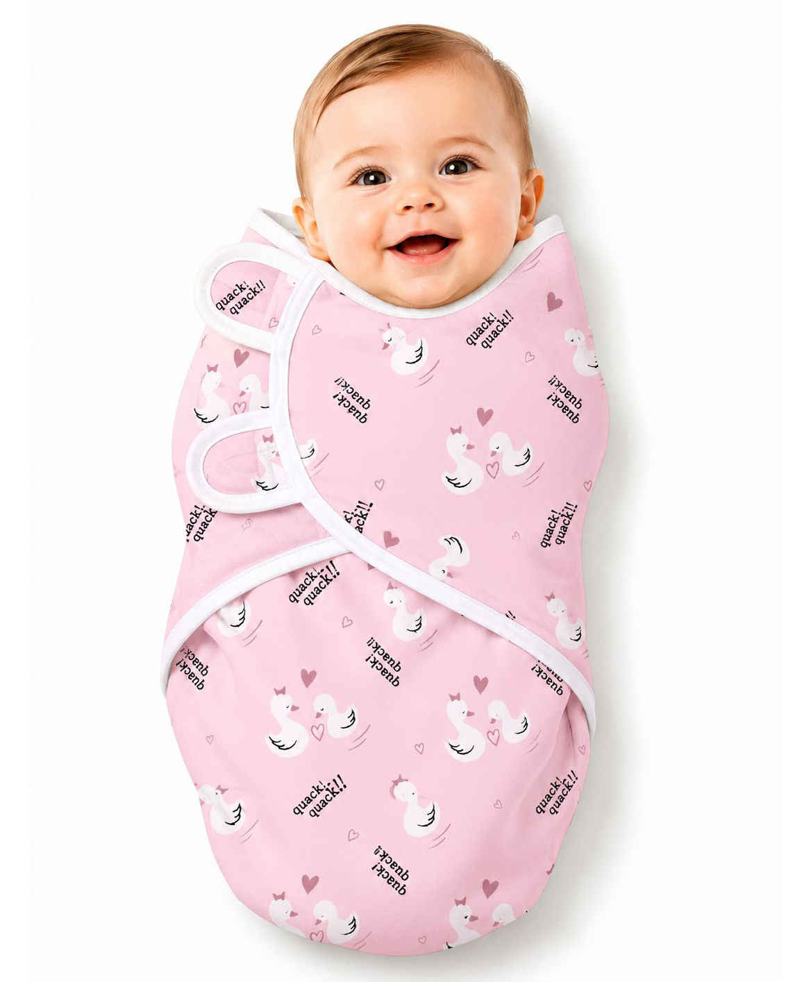 BRANDONN 100% Cotton Swaddle Wrapper Printed Set of 1 - Baby Pink-picture-21