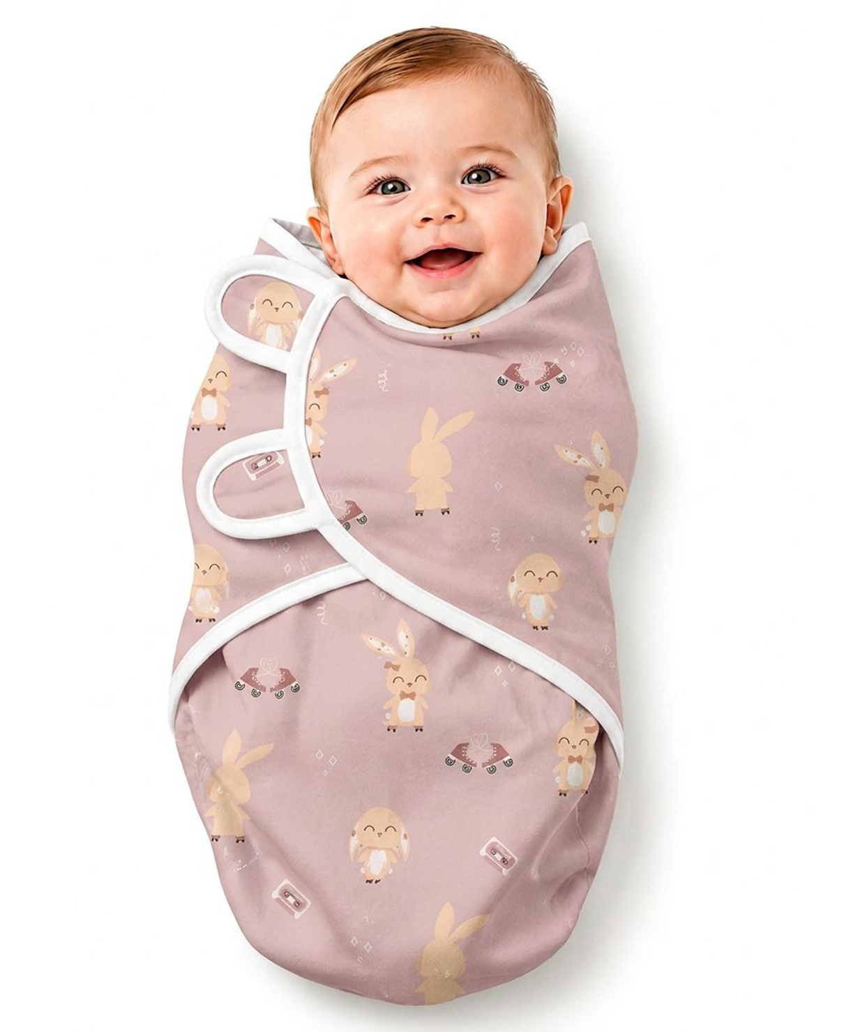 BRANDONN 100% Cotton Swaddle Wrapper Printed Set of 1 - Rose Gold-picture-5