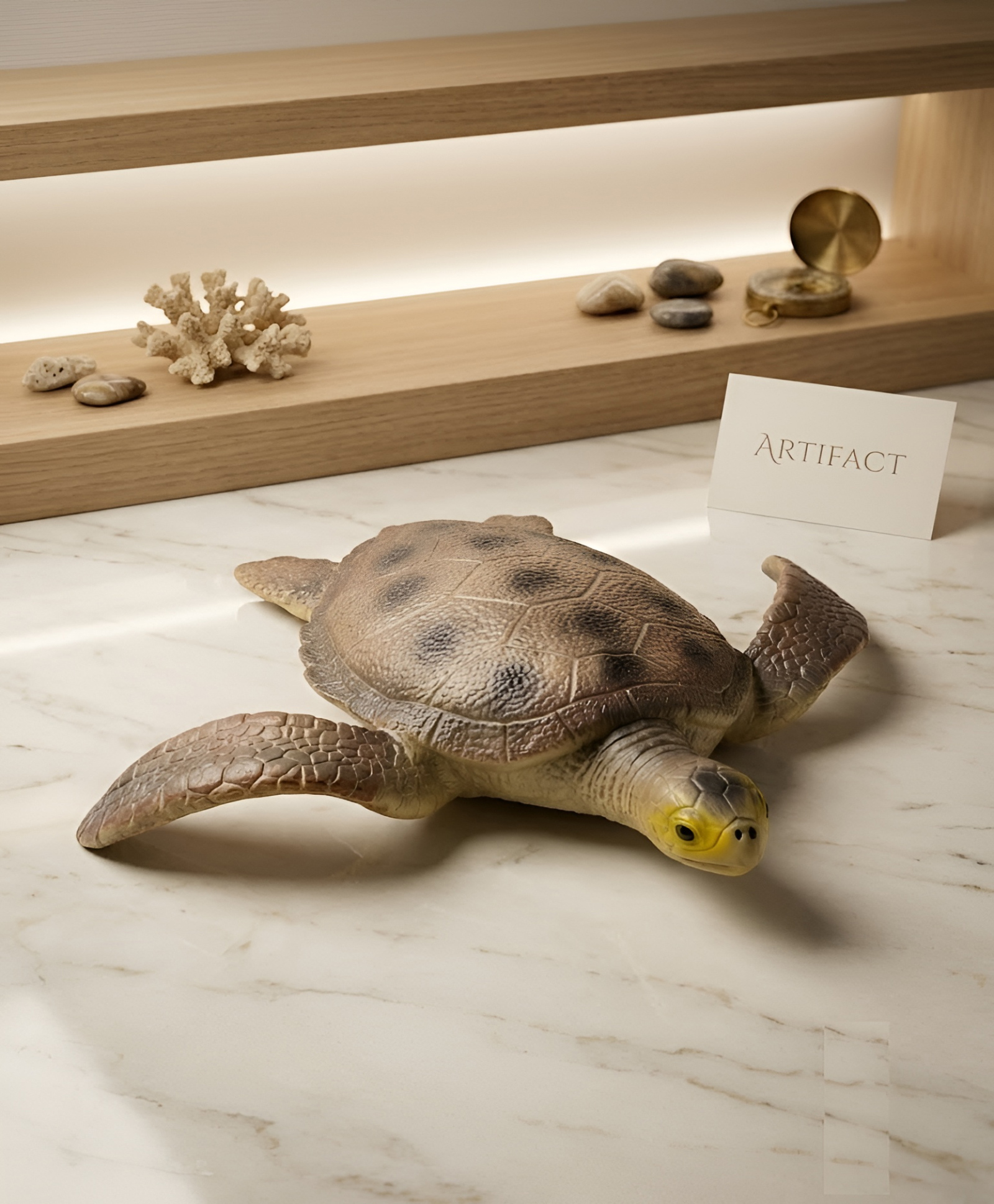 NEGOCIO Collect A Sea Life Loggerhead Turtle Toy Figure - Authentic Hand Painted Model Durable Plastic Pretend Play Toy | Educational Toy- PACK OF 1- COLOR MAY VARY-image-8