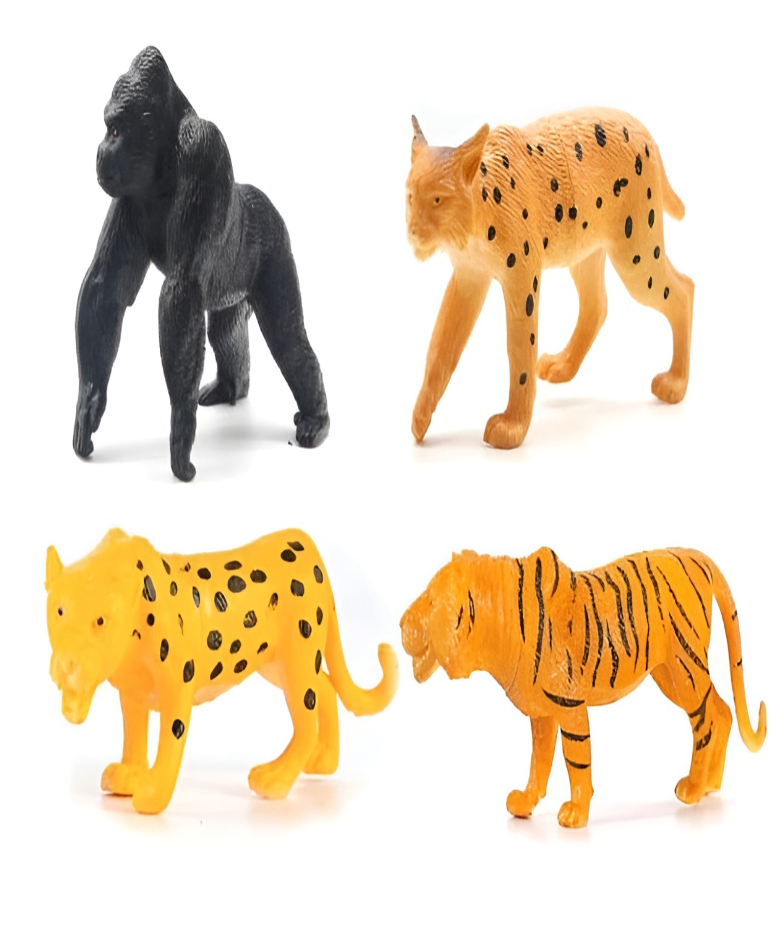 NEGOCIO Attractive Big Size Jungle Animals Toys for Kids 3+ | 4 PCs Realistic Cartoon Wild Safari Animal Toy Action Figure for Boys and Girls Birthday- PACK OF 1- COLOR MAY VARY-image-33