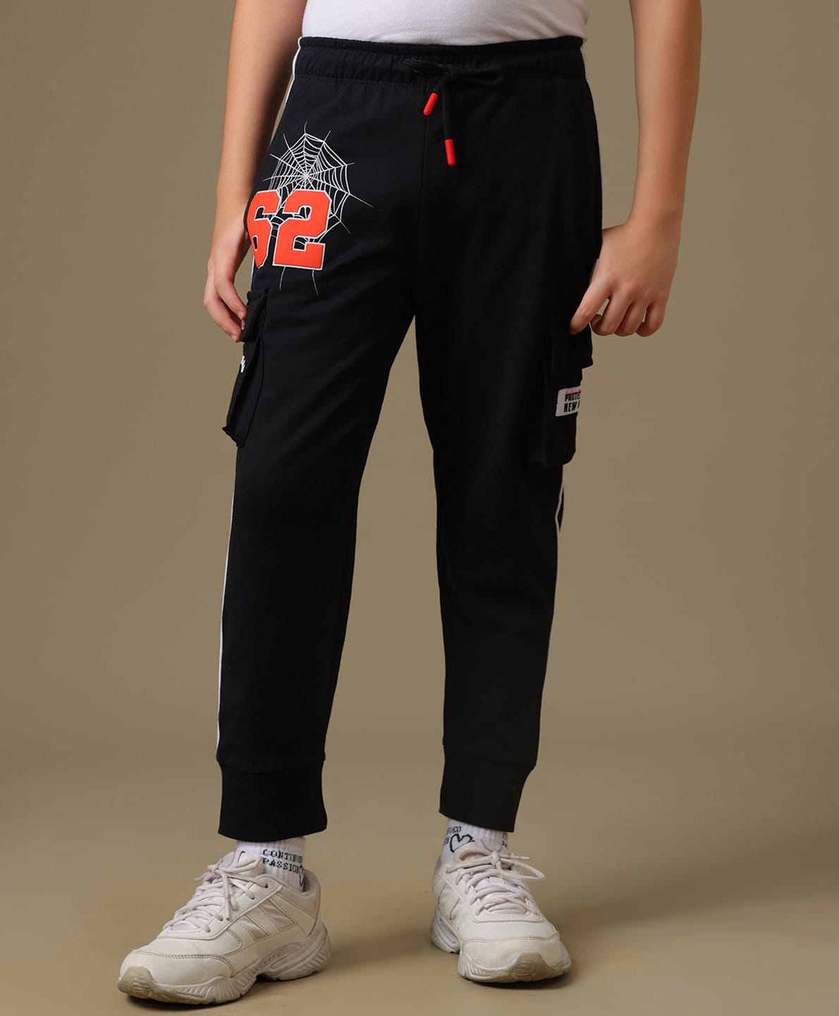 Kidsville Knit Marvel Featuring Spider Man Printed Joggers - Black-image-38