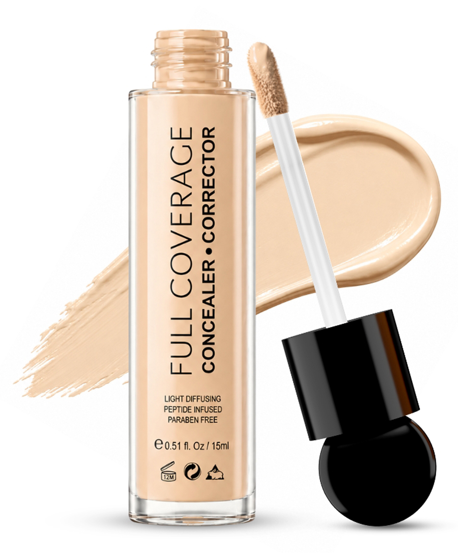 METABU Full Coverage Concealer Corrector |lightweight & Easily Blendable Concealer for Face Makeup with Matte Finish - 04 Mocha-image-4
