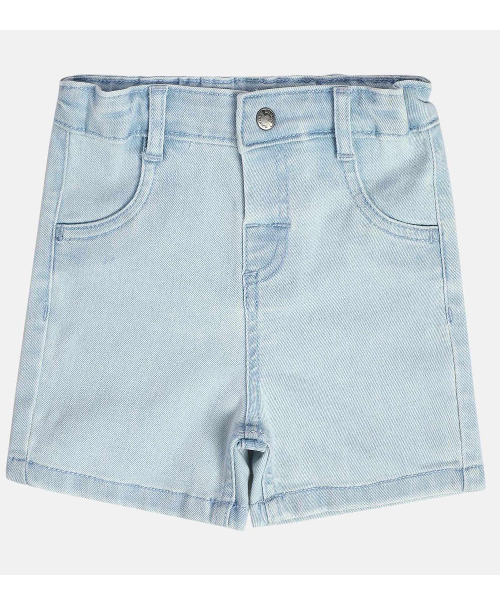 MINI KLUB Cotton Blend Knit Solid Denim Shorts - Blue-picture-23