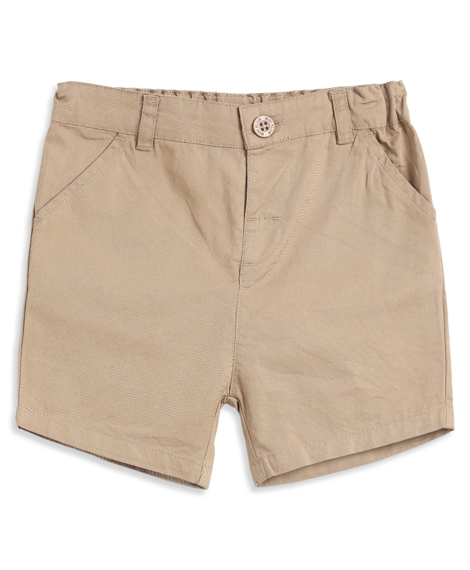 MINI KLUB Cotton Woven Solid Shorts - Beige-picture-32