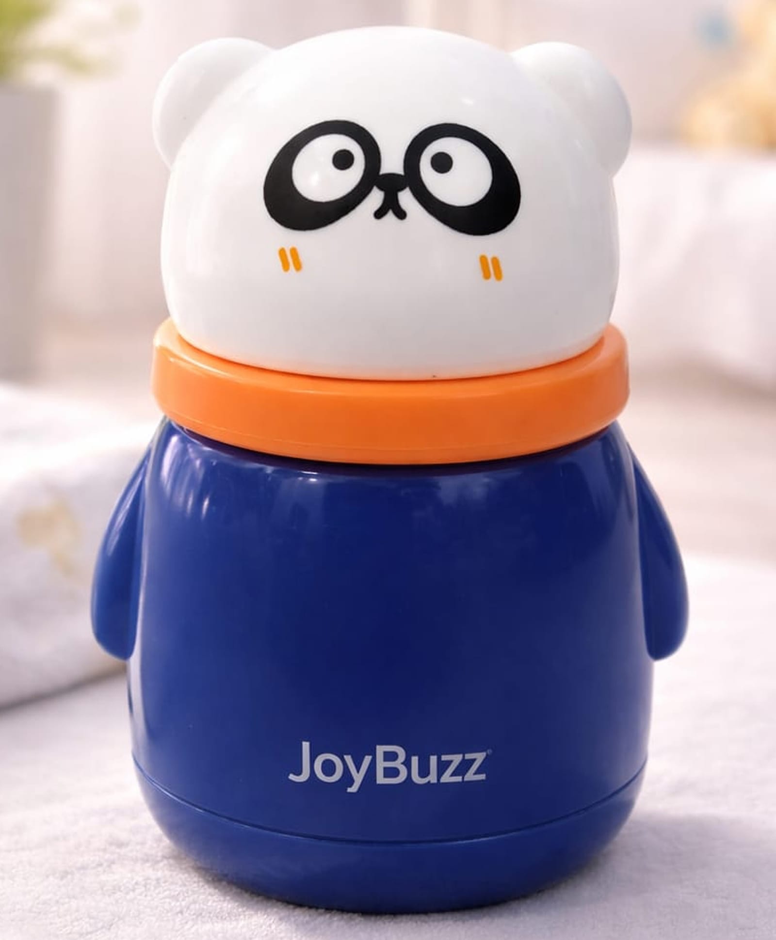 Joy Buzz Baby Powder Puff with Container | Soft & Gentle | BPA Free | Cute Bear Design | For Newborn & Infants - Blue-image-27