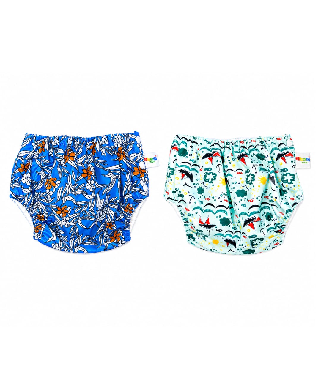 Chinmay Kids Reusable Swimming Diaper Pants for Babies | Leak-Proof Swim Nappy | Soft & Comfortable | Washable | Unisex | 0-36 Months | Pack of 2