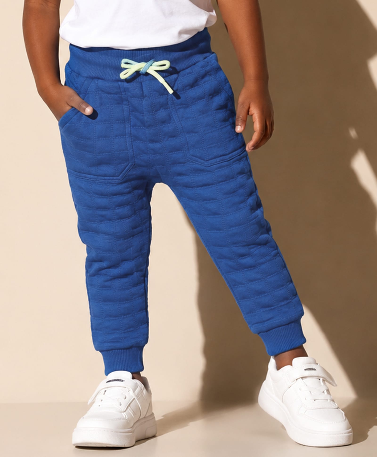 Mi Arcus Knit Solid Joggers - Blue-picture-35