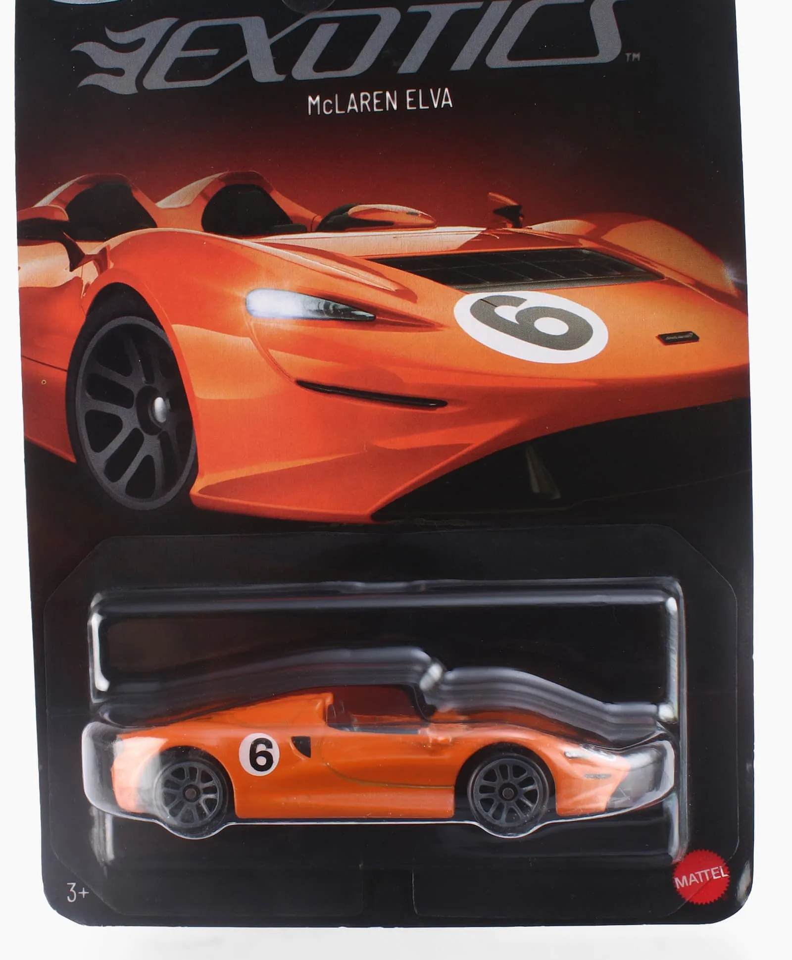 Hot Wheels Mclaren Elva 3/5 Die-cast Car -orange for