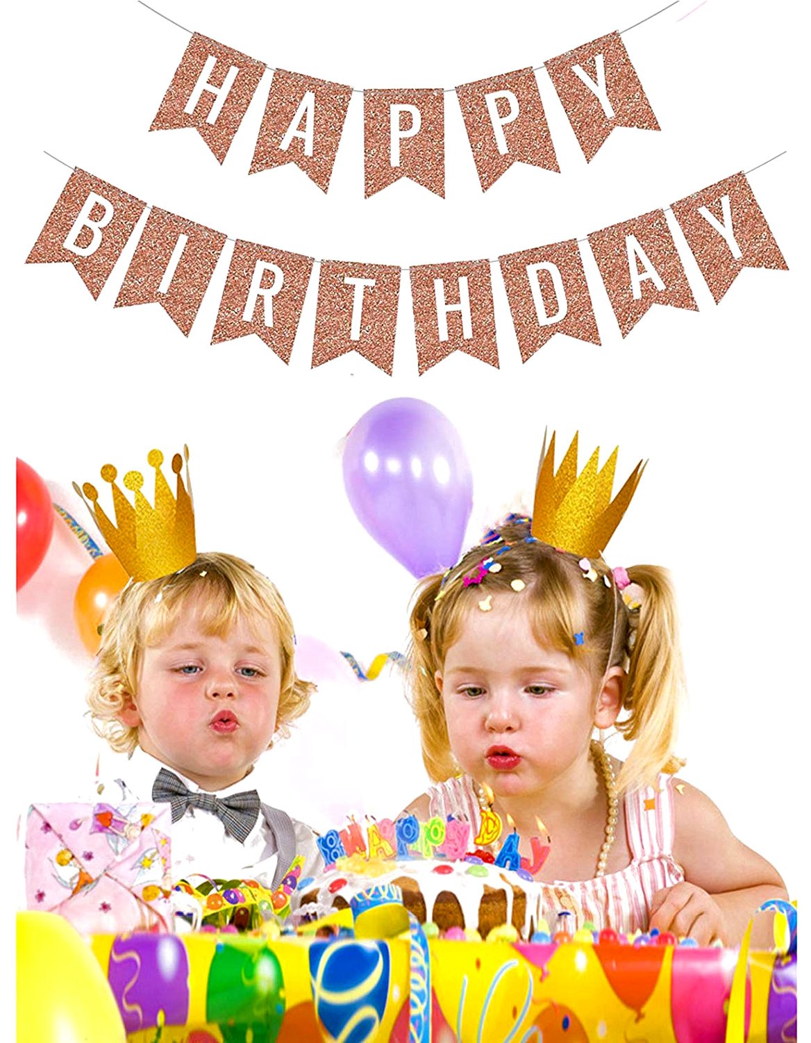 Skylofts Happy Birthday Party Banner - Gold-picture-49