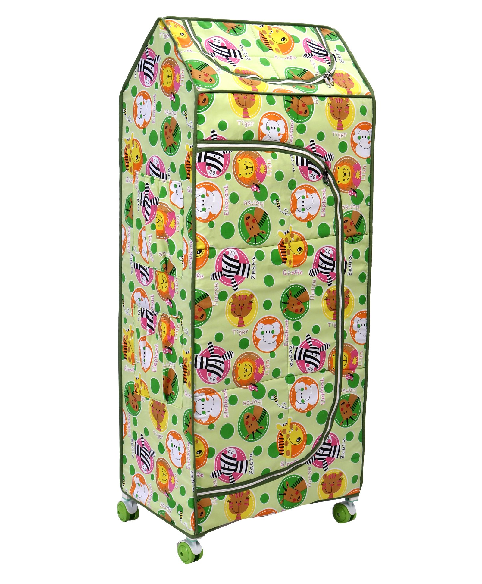 Mothertouch Dx Storage Unit With Wheels Animal Print - Green-picture-21
